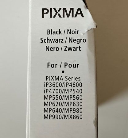 Oryginalny tusz czarny Canon Pixma 521 (CLI-521BK)