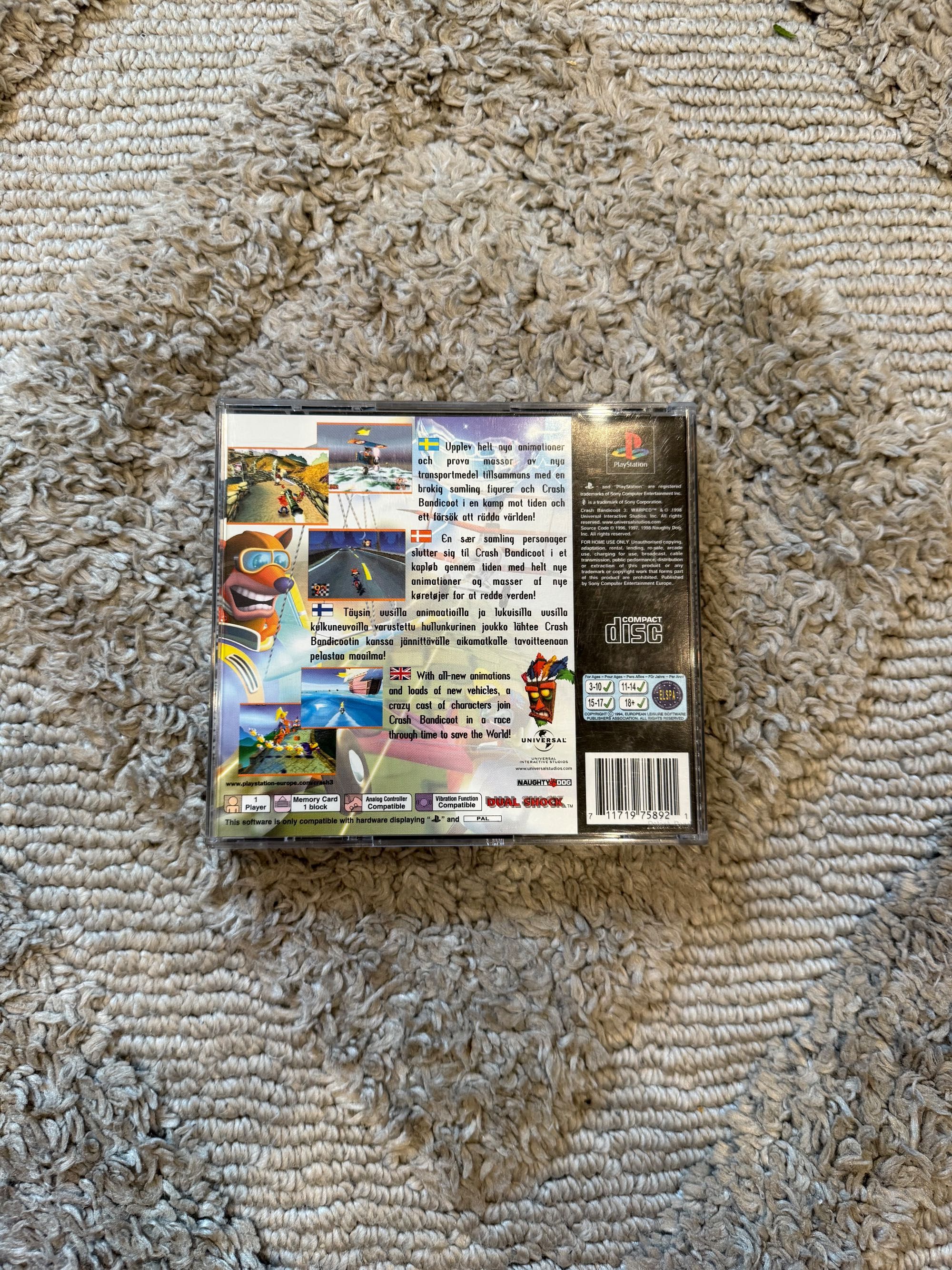 crash bandicoot 3 warped ps1