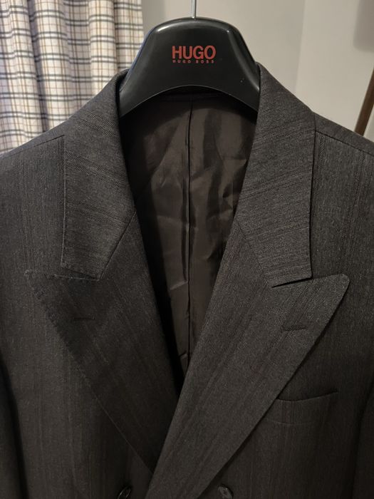 Męska unikatowa dwurzędowa marynarka wełniana Roy Robson vintage XL