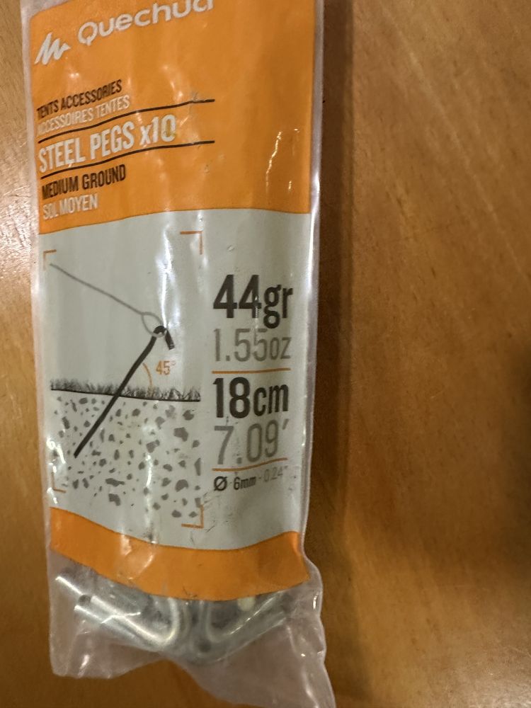 Estacas para tendas e toldos da Decatlon