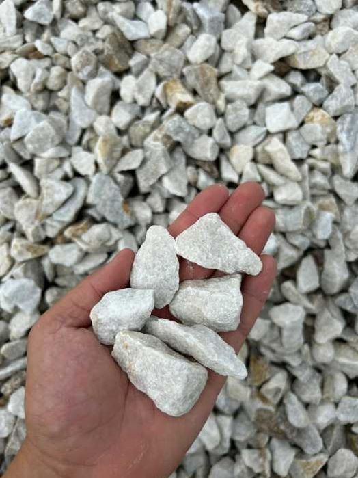 Biały Grys Kryształowy 16-32 mm Ogród Akwarium Opaska Rabata Ścieżka