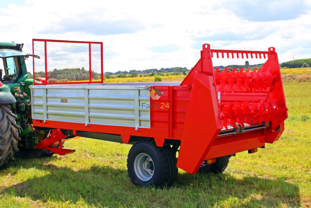 Rozrzutnik obornika 3.5t 4.5t Rozrzutnik jednoosiowy / tandem 2 osiowy