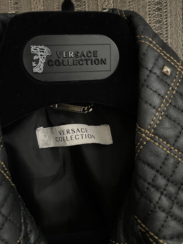 Кожаная куртка Versace оригинал