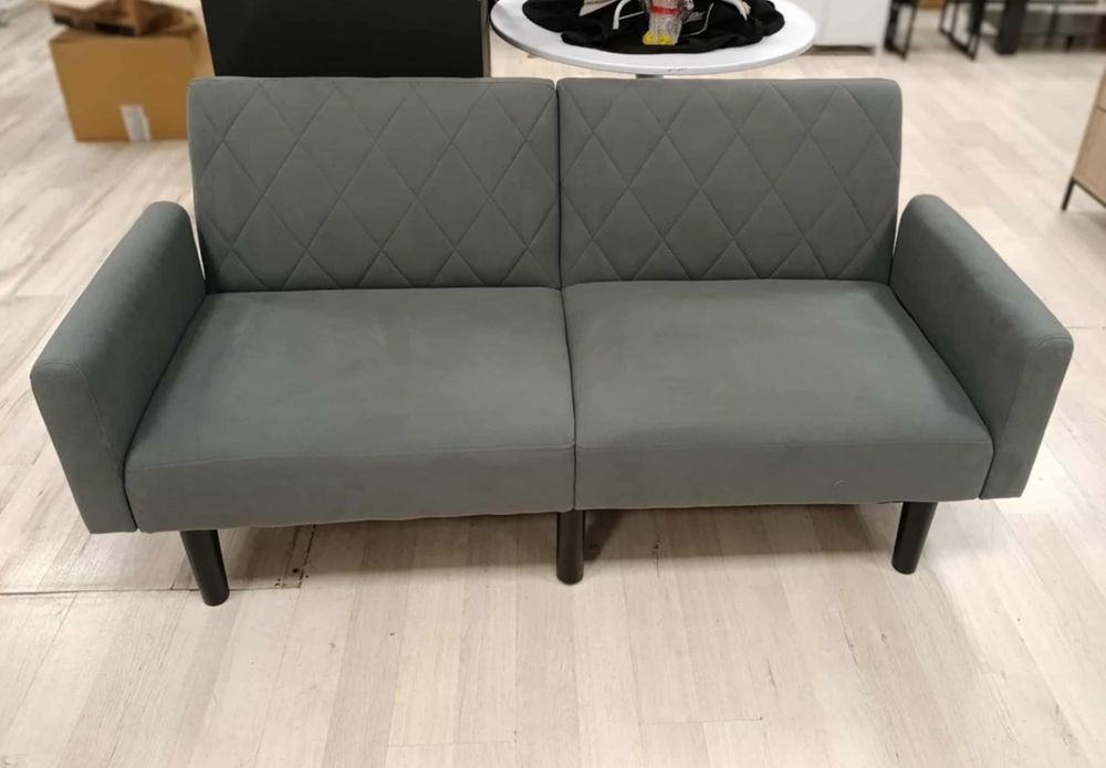 Sofa welurowa rozkładana