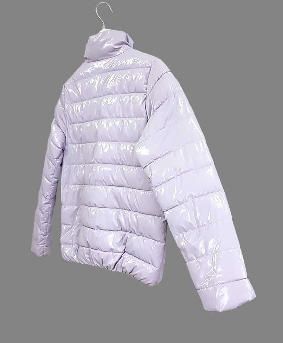 Kurtka zimowa liliowa puchowa pikowana Reserved 158cm