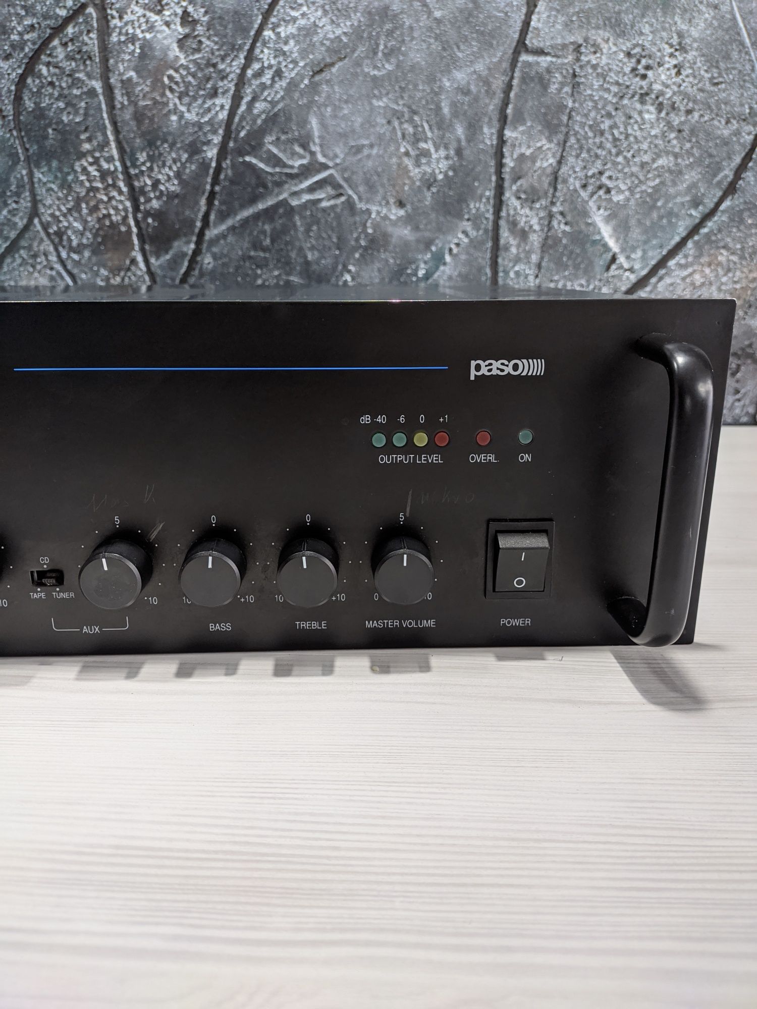 Wzmacniacz miksujący Paso Ax8000 radiowęzeł nagłośnienie lokalu 100V