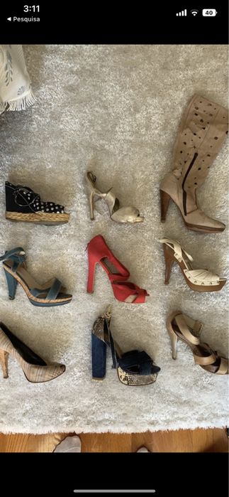 Vários sapatos de salto alto tamanho 37