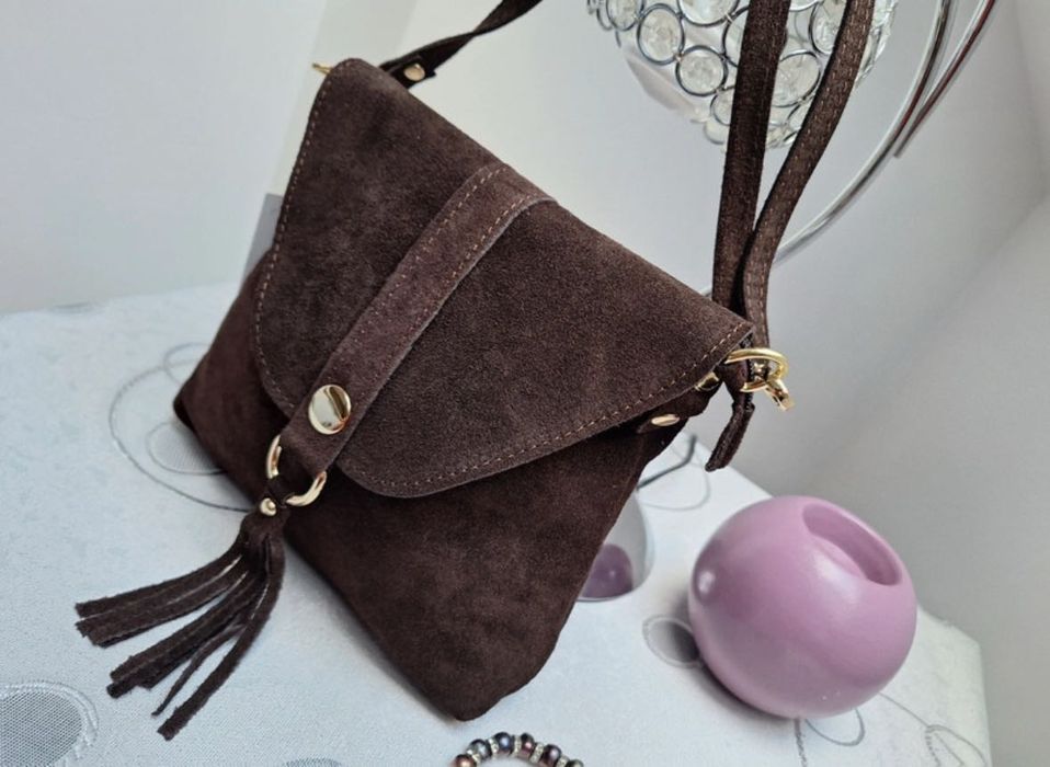 Сумочка з натуральної замші Італія