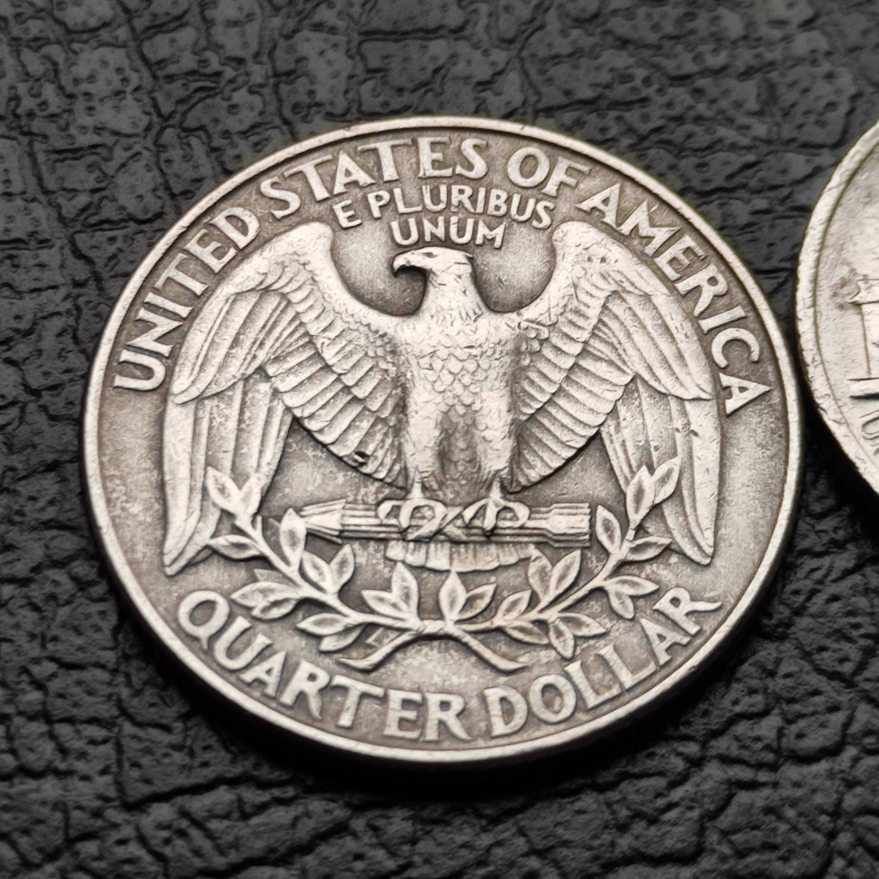 Monety USA ¼ dolara, 1995 r. / 5 centów, 1988 r.