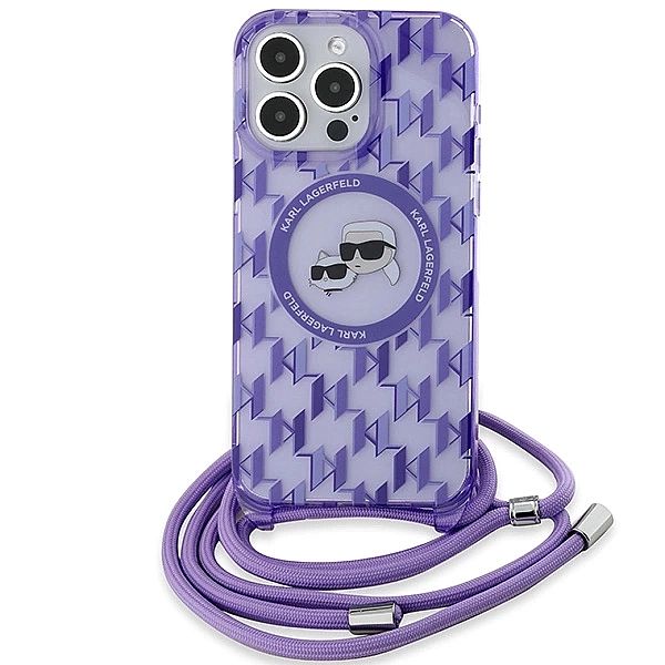 Etui Karl Lagerfeld IML Crossbody Monogram Karl & Choupette Head MagSa