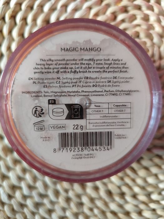 Puder sypki max&more mango