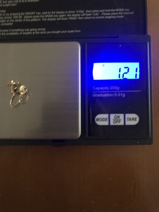 Złote kolczyki 585 chrzest, chrzciny