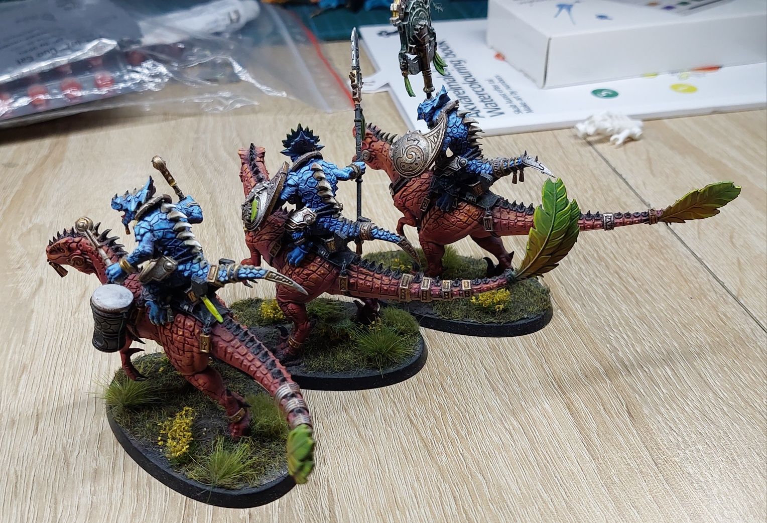 Warhammer seraphon aggradon lancers pomalowane