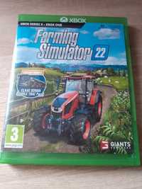 Sprzedam farming simulator 22 na xbox one + saddle track pack używana