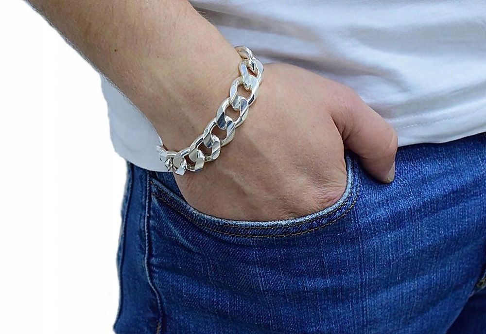 Srebrna Gruba Bransoleta Pancerka 1,50 cm Szeroka GRAWER GRATIS