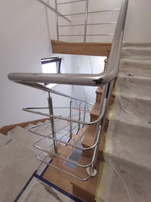 Balustrada Balkon Francuski Stal nierdzewna malowana Antracyt