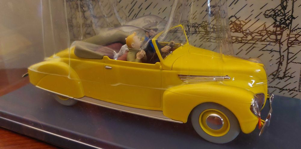 Carro da colecção Tintin. Escala 1:24