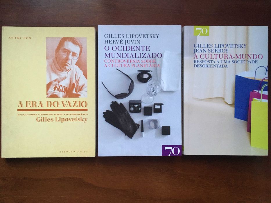 Conjunto de livros de Gilles Lipovetsky