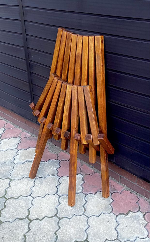 Ultrawygodne Krzesło składane fotel drewniany