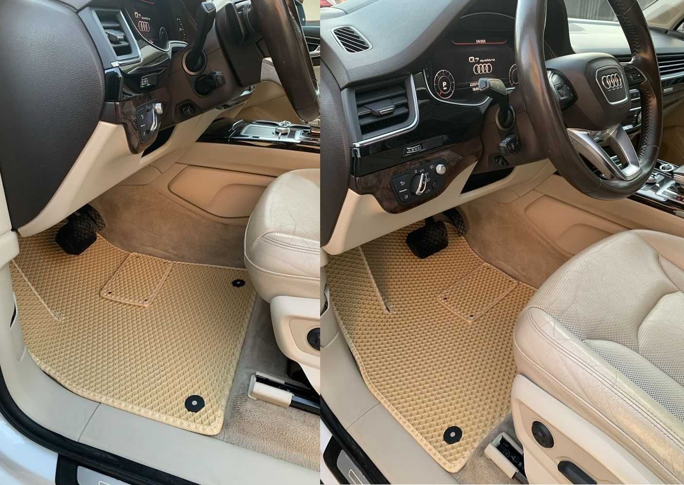 EVA Коврики в авто Audi А4 А6 Q5 Q7 Автоковрики в Багажник + Шильдики