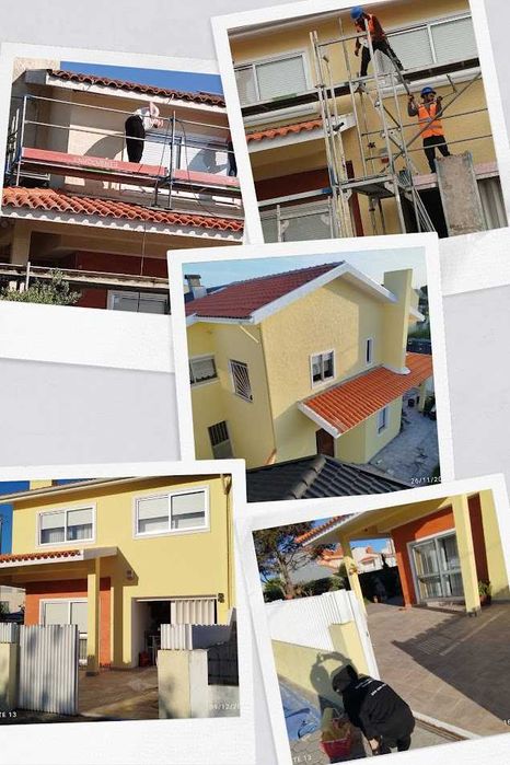 Obras, Telhados, Fachadas, Pintura, Lavagem, Remodelações