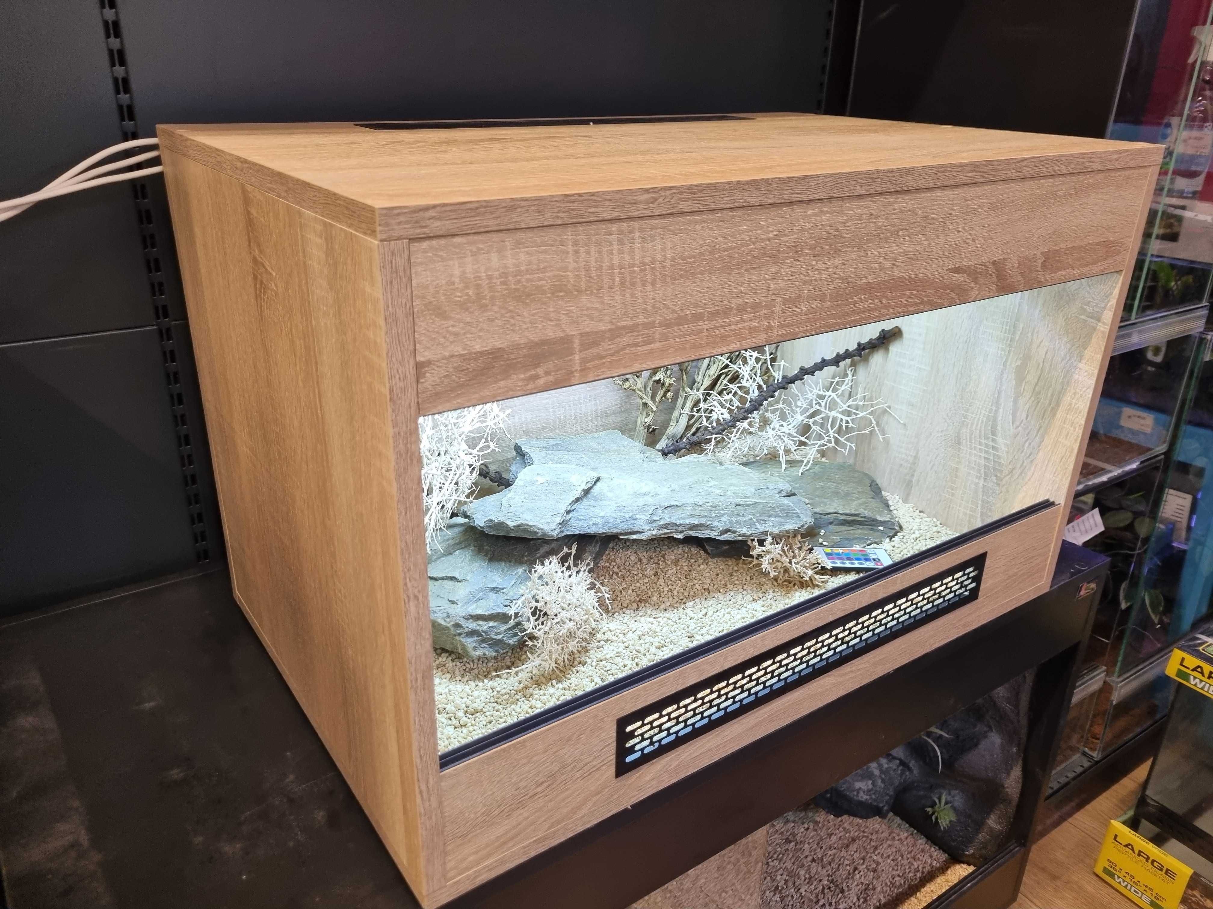 Terrarium 80x50x50 dla jaszczurki żółwia gekona