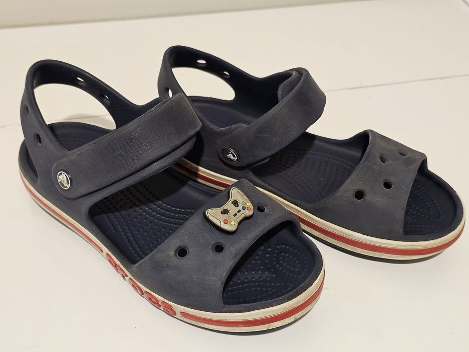 Sandały Crocs dla dziecka, rozmiar J2 (33-34), granatowe