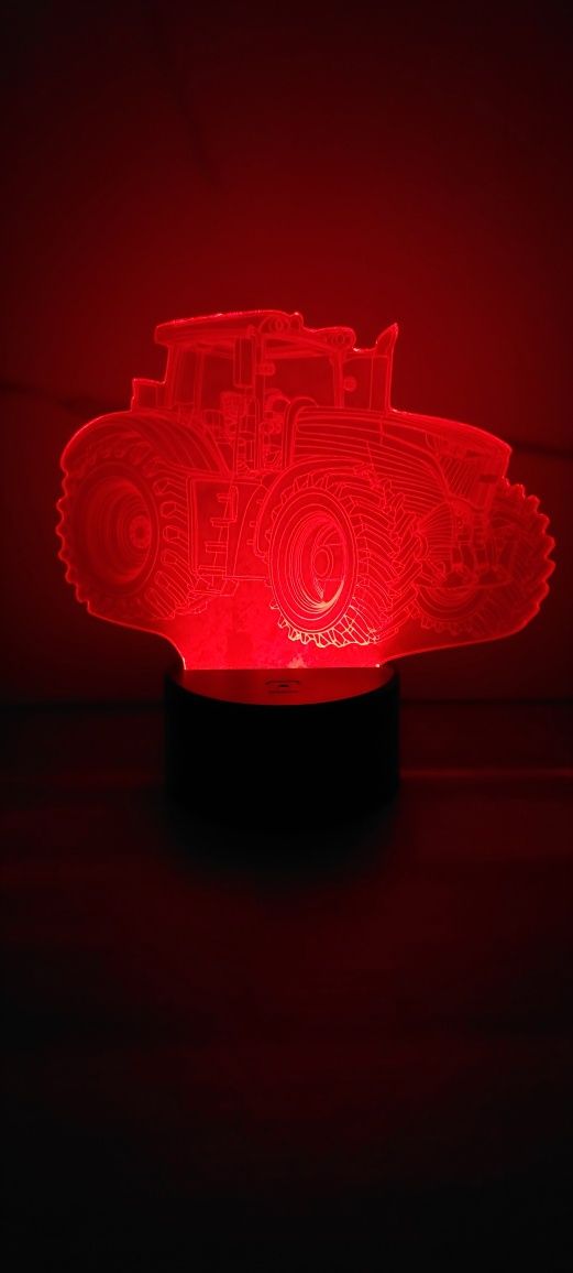 NOWA lampka nocna led traktor ciagnik farmer illusion lamp 3d