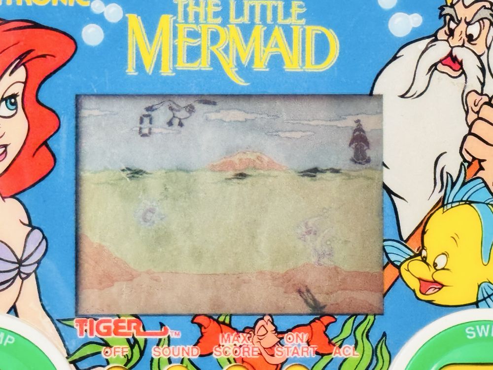 Gra elektroniczna Mermaid,Mała Syrenka Ariel Disney, Tiger Electronics