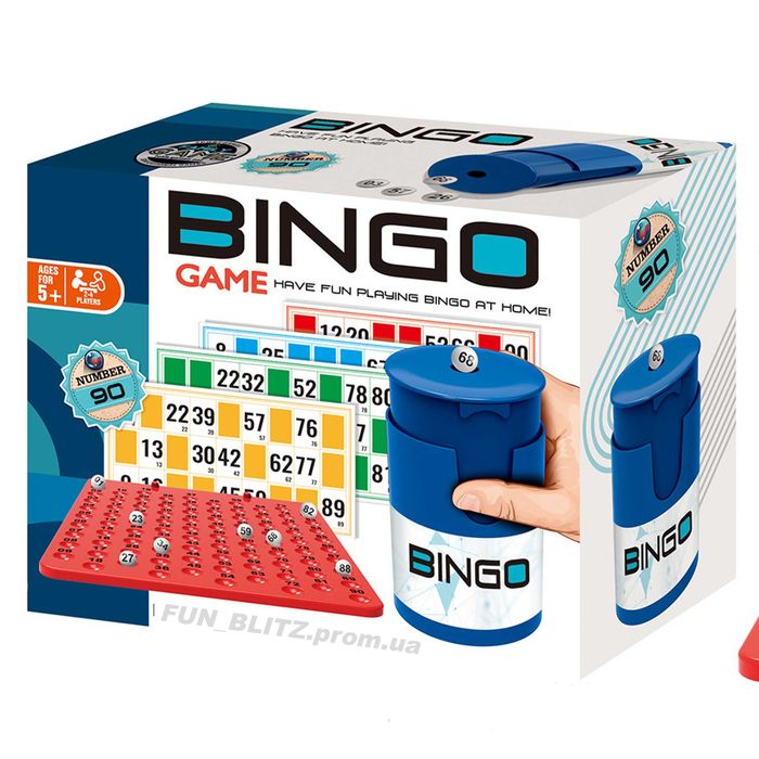 Настільна гра "Бінго" Bingo | Ручний лотерейний автомат | MEMORY