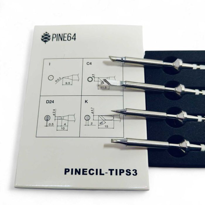 Жала Pinecil Pine64 TIPU5 (Micro) / TIPS3 (Gross) / TIPS4 (Fine)