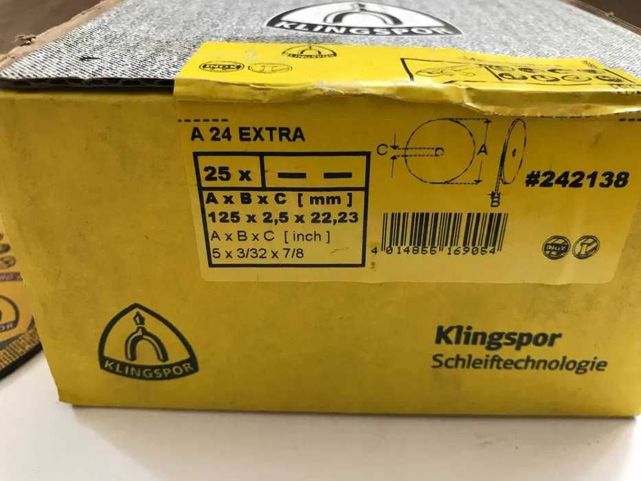 Tarcza do cięcia metalu 125x2,5 Extra Klingspor – 25 szt