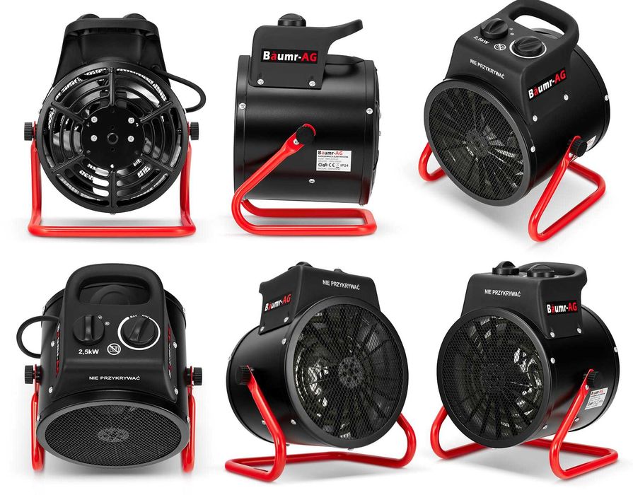 Nagrzewnica elektryczna BAUMR-AG 2,5kW 2500W dmuchawa farelka grzejnik