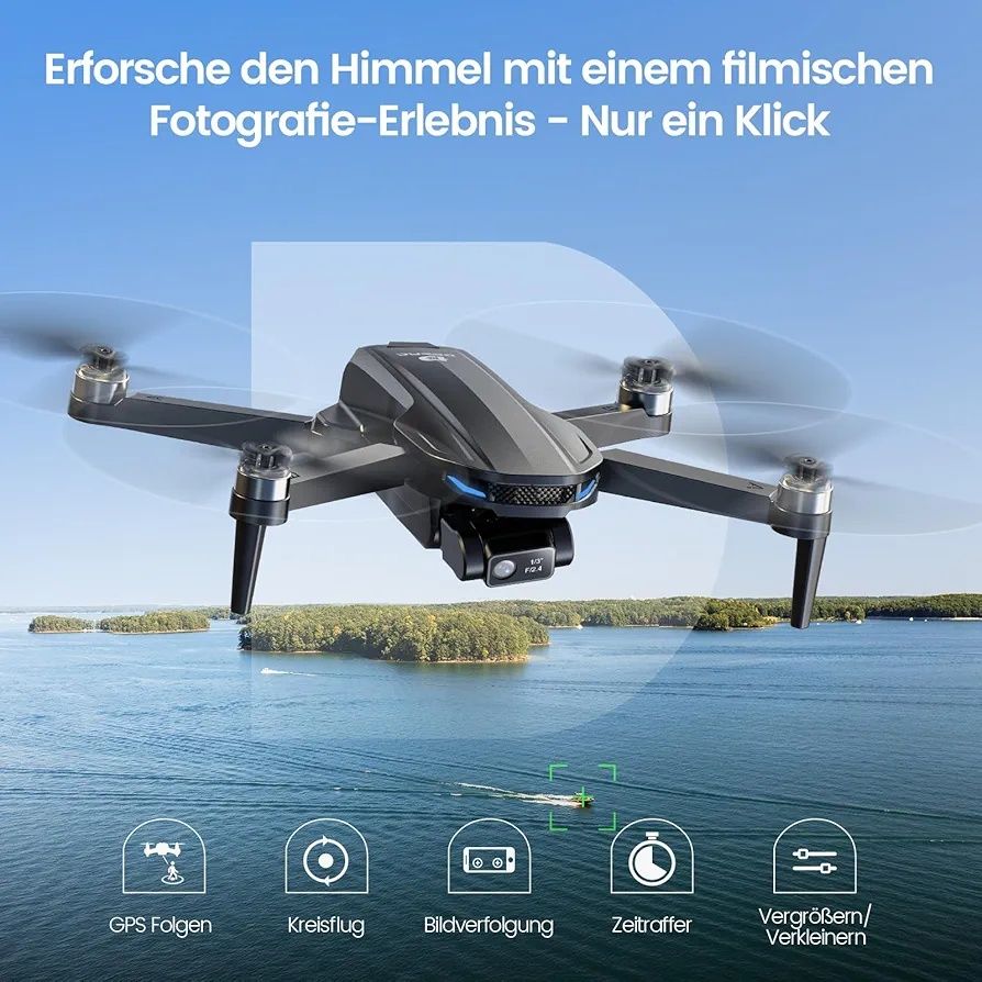 DEERC D65 – Dron z Kamerą 4K, 2-Axis Gimbal, GPS i 5G