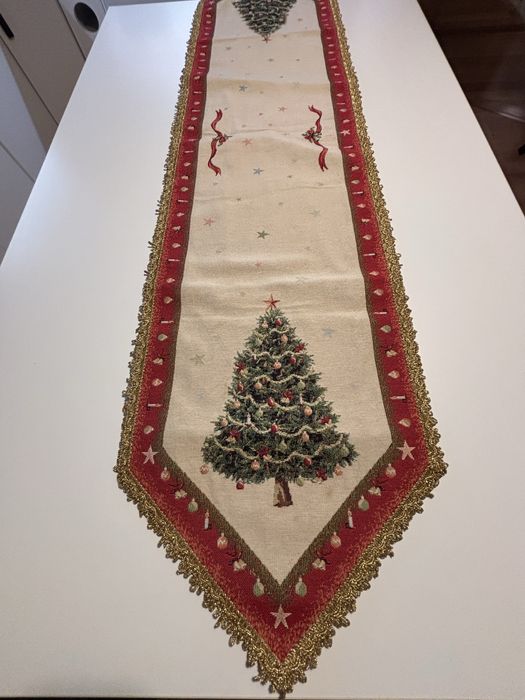 Conjunto de toalha e caminho de mesa de Natal