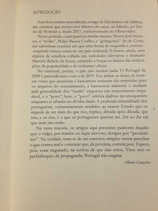 Alberto Gonçalves / Saldanha Sanches / Sociologia