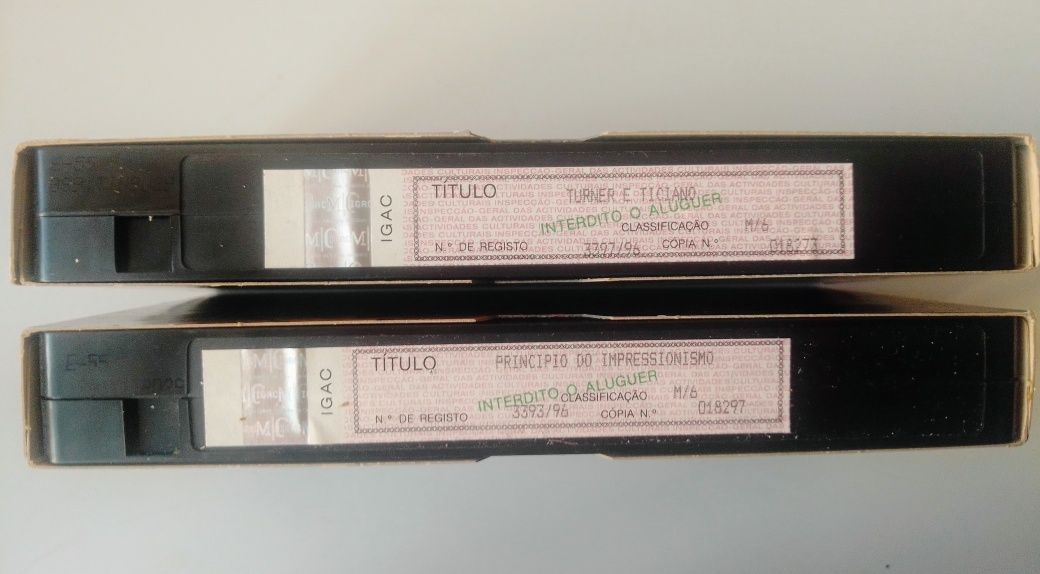 Cassetes VHS Segredos do desenho e da pintura Tom Keating.