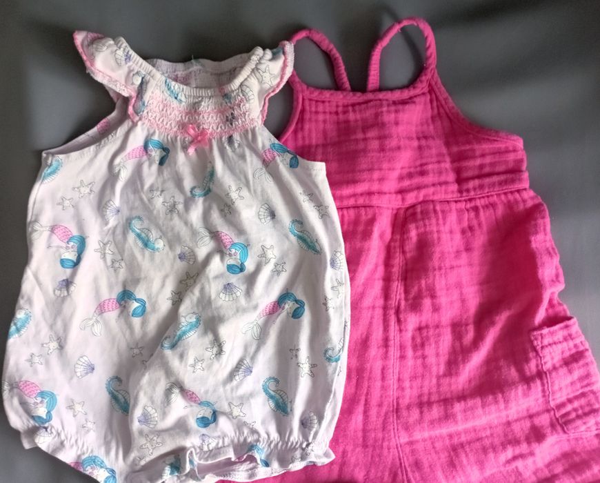 Rampersy letnie dla dziewczynki rozmiar 74