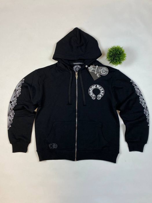 Кофта chrome hearts,  zip hoodie