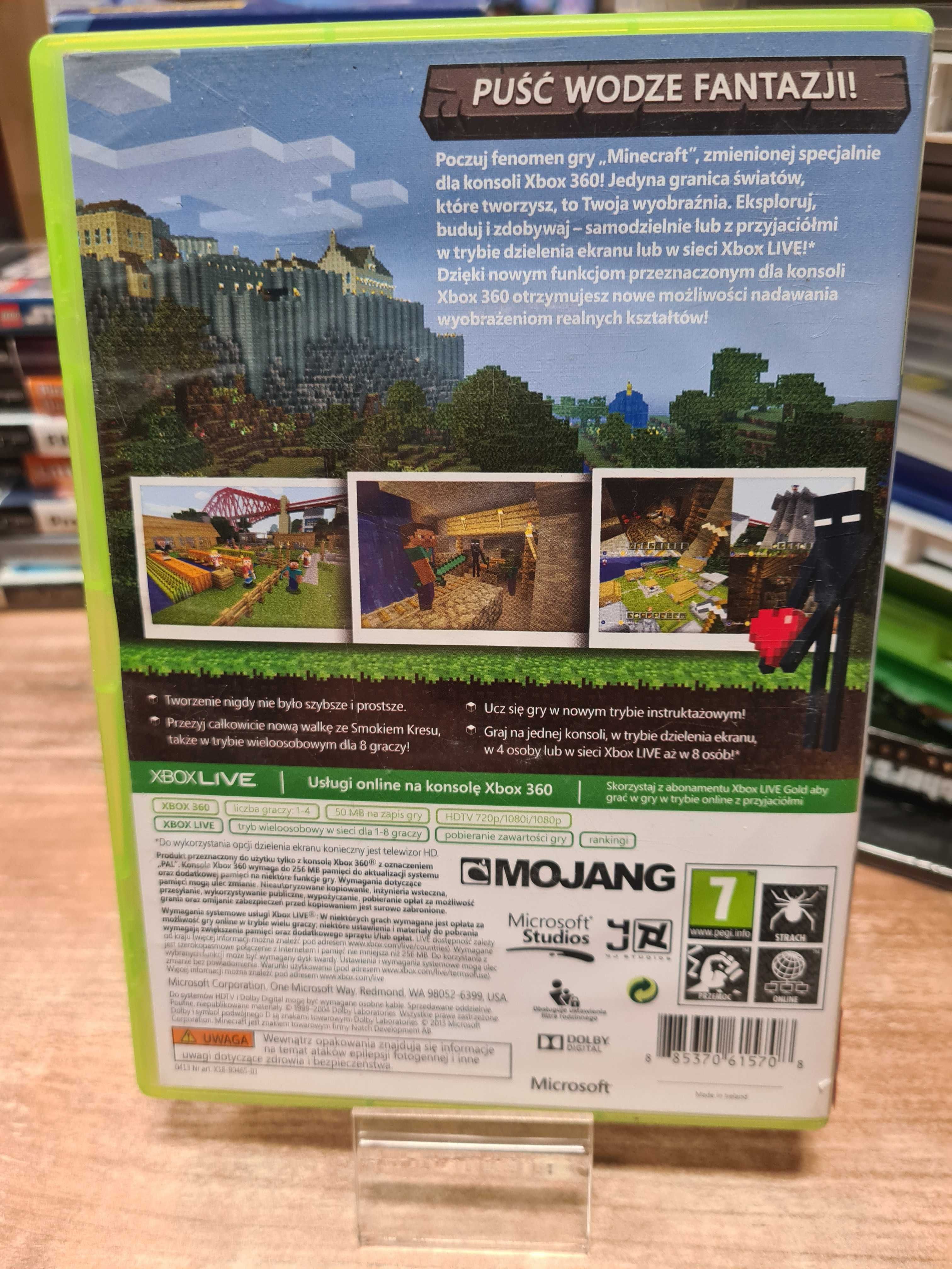 Minecraft XBOX 360,  Sklep Wysyłka Wymiana