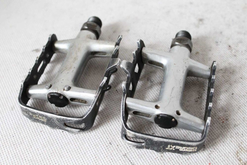 pedały rowerowe shimano deore XT platformowe PD-M735 retro mtb co9