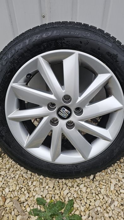 4x Alufelgi 15" wraz z opomami zimowymi, Seat Ibiza Toleda 5x100