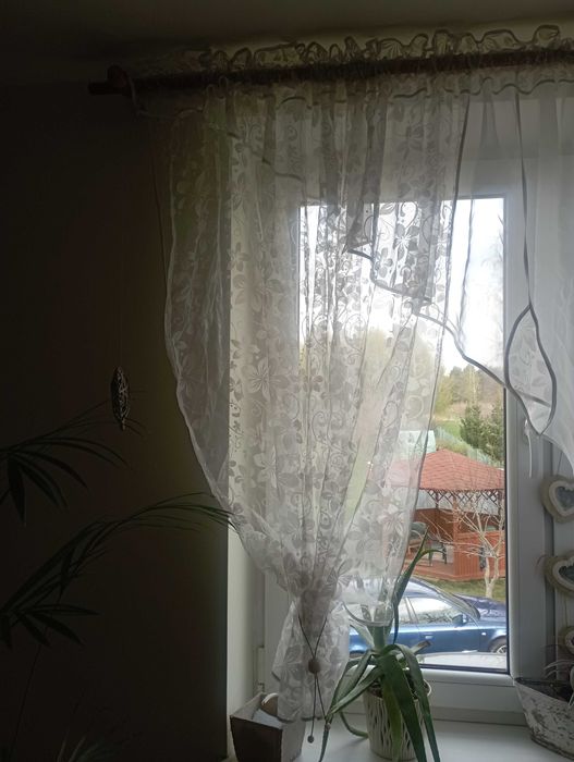 Firanka krótka biała