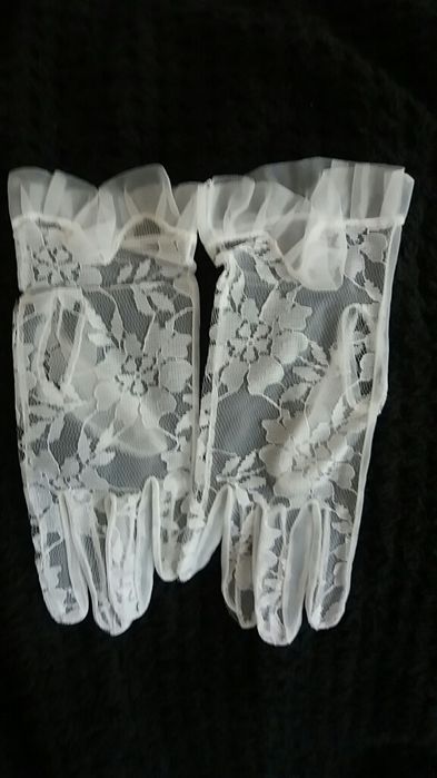 Rękawiczki koronkowe dla dziewczynek