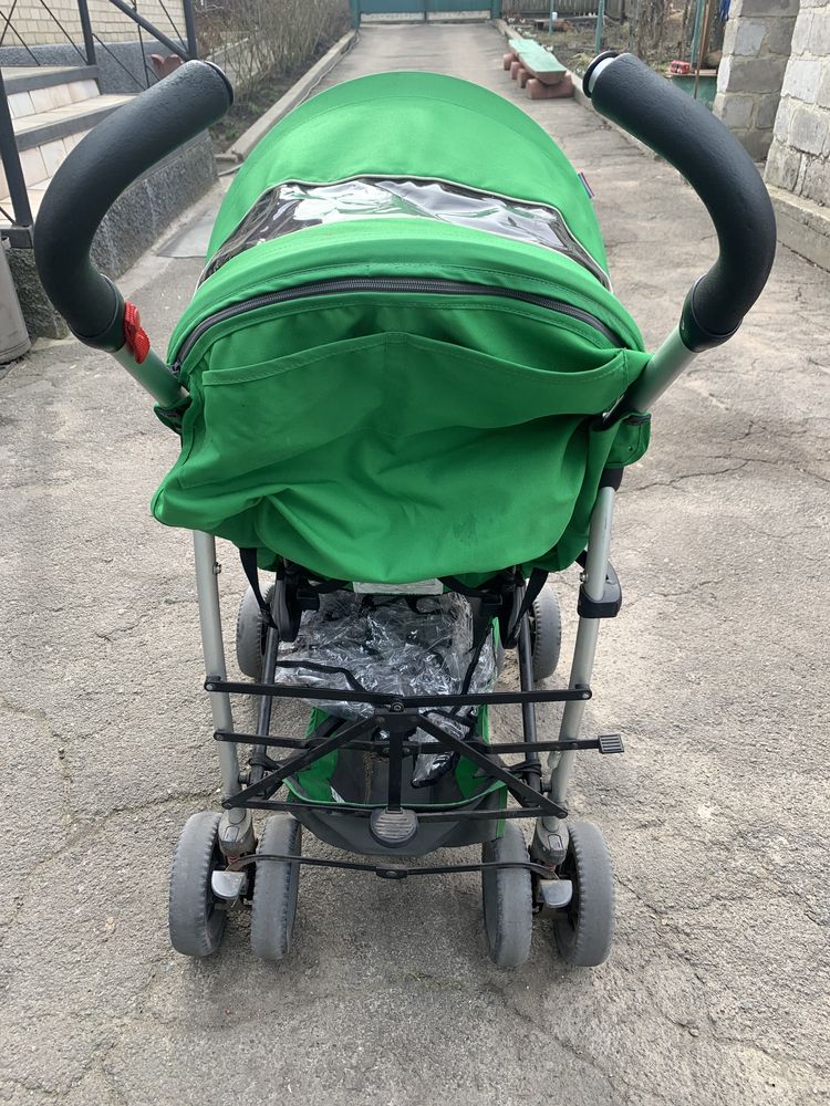Прогулочная коляска chicco зеленая візочок зелений