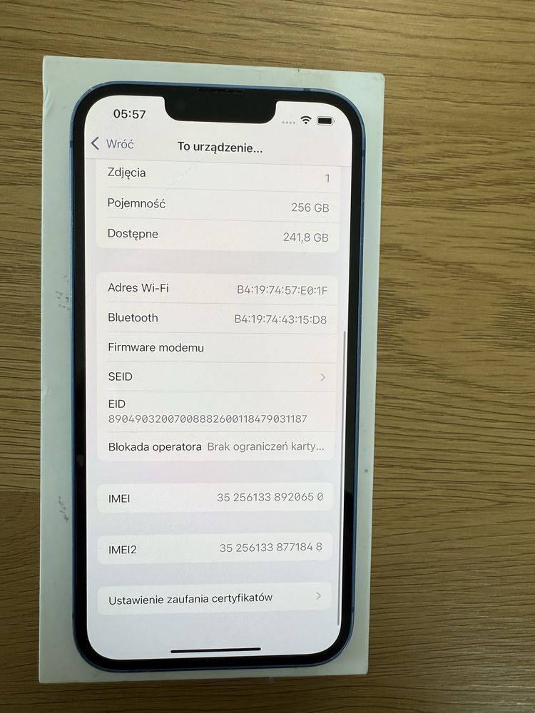 Iphone 13 255GB Bateria 100% Etui Gratis!