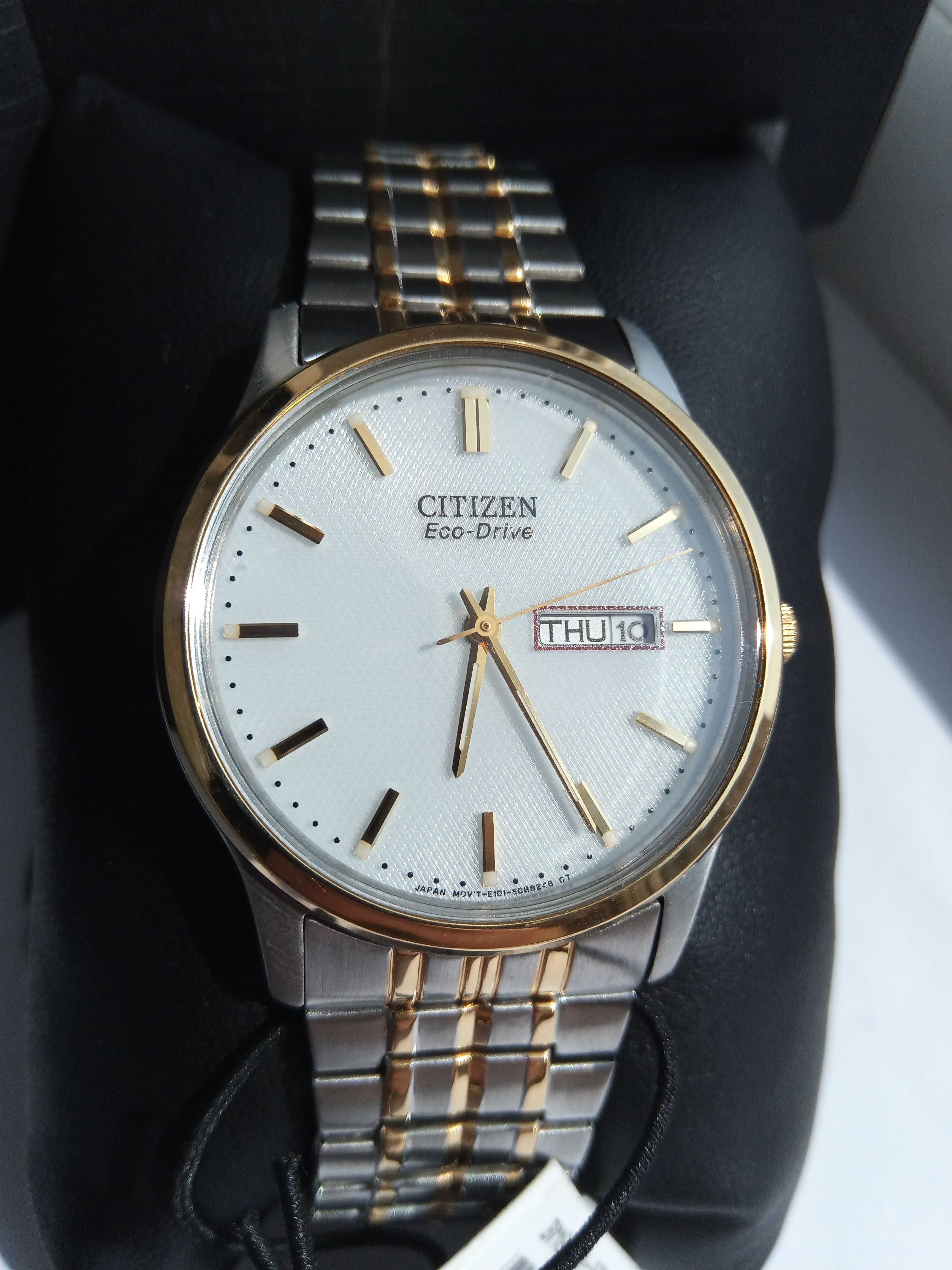 Японские мужские часы Citizen Eco-Drive, солнечная батарея, РРЦ $225