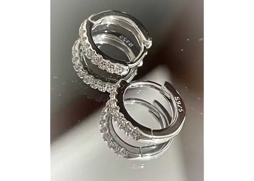 S925 Grawer Srebro jak Apart Nowe Kolczyki Małe Kółka Srebrne 1,3cm