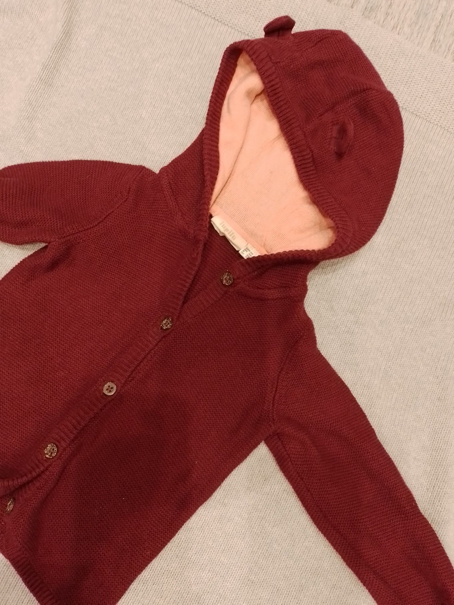 Sweterek bluza uszka r 80