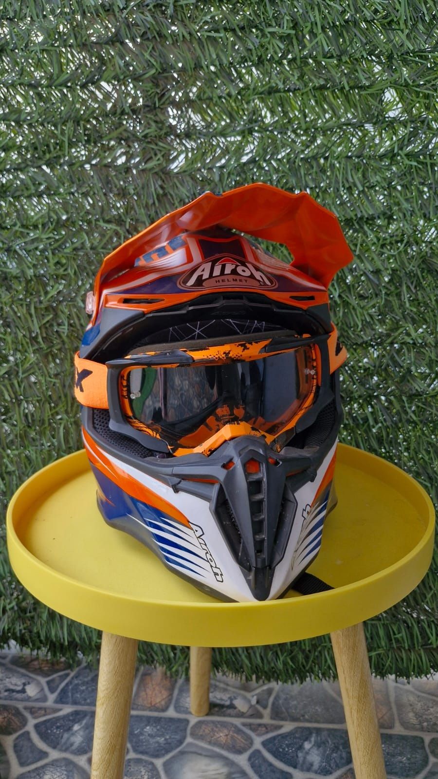 Kask AIROH Cross Twist orange gloss rozmiar S